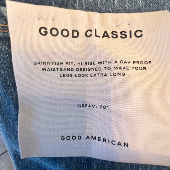 NWT Good American BLUE940 jeans Good Classic - Picture 8 of 8